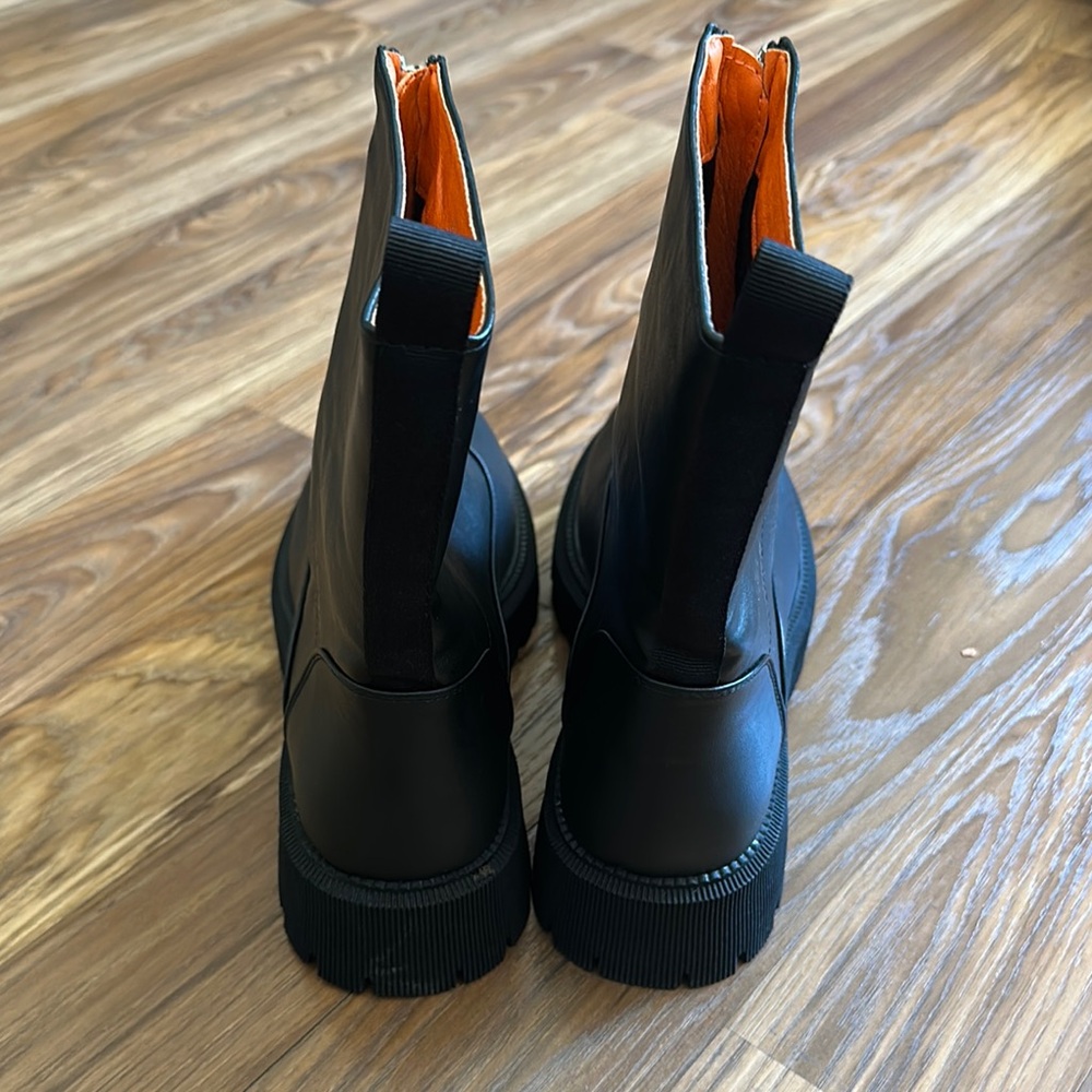 French Connection Black Zipper Boots - Picture 3 of 5